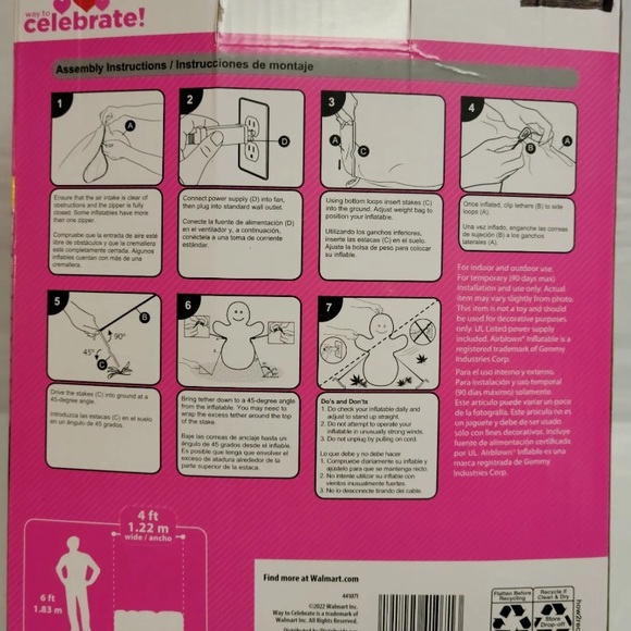 Way to Celebrate Airblown Inflatable Valentine Love Sign 4ft Light Up Wedding - Picture 2 of 6